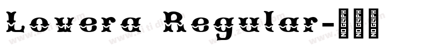 Lovera Regular字体转换